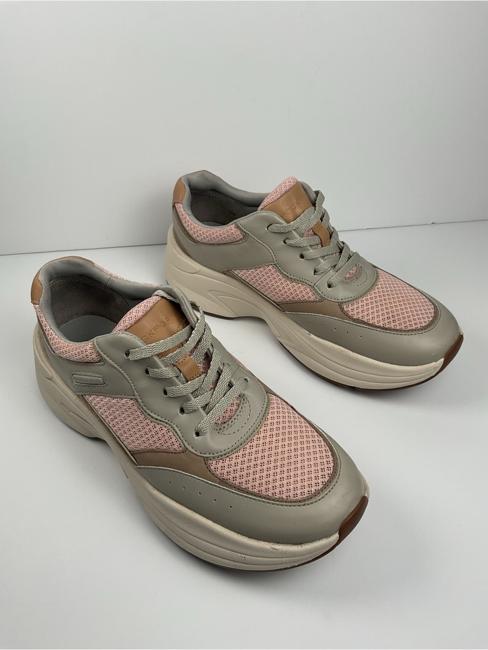 Rockport ProWalker Comfort Walking Shoes Women’s 7.5 Pink Beige Sneakers - Picture 4 of 11